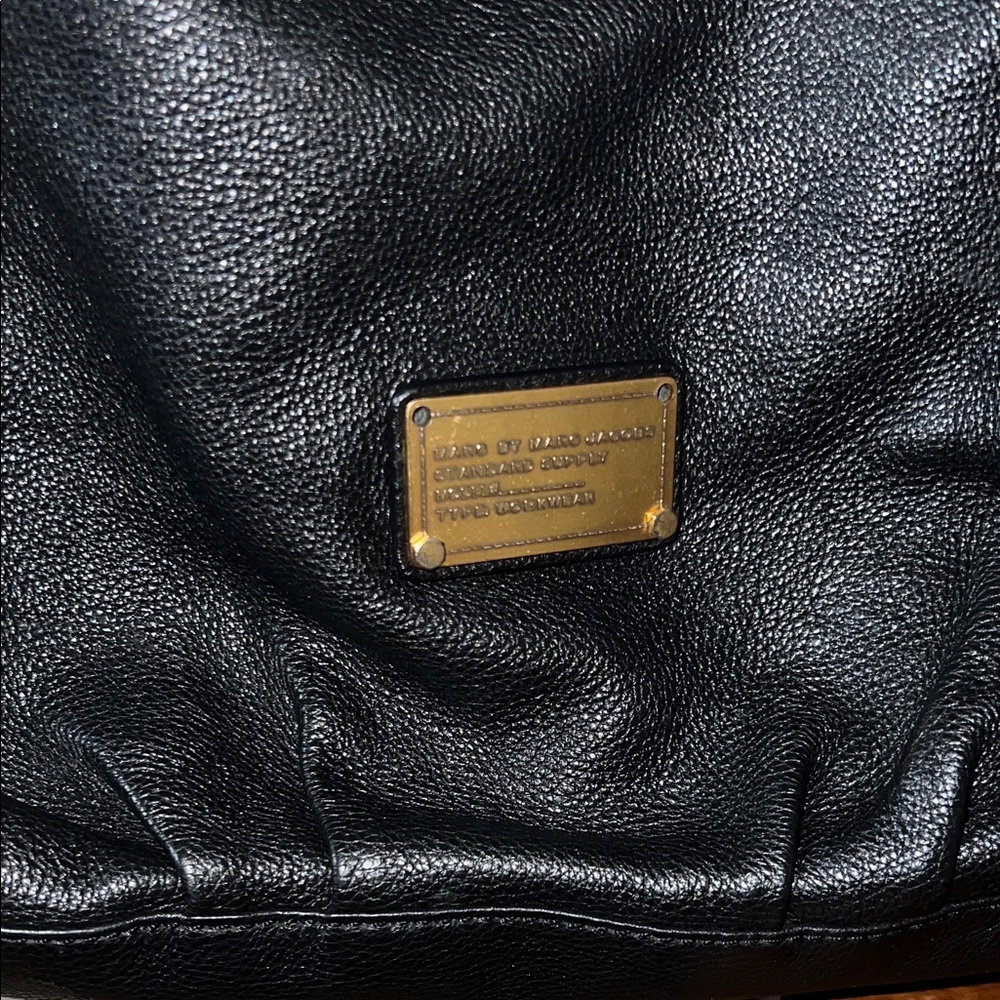 Marc Jacobs Black Tote with Gold Accents - Picture 3 of 12